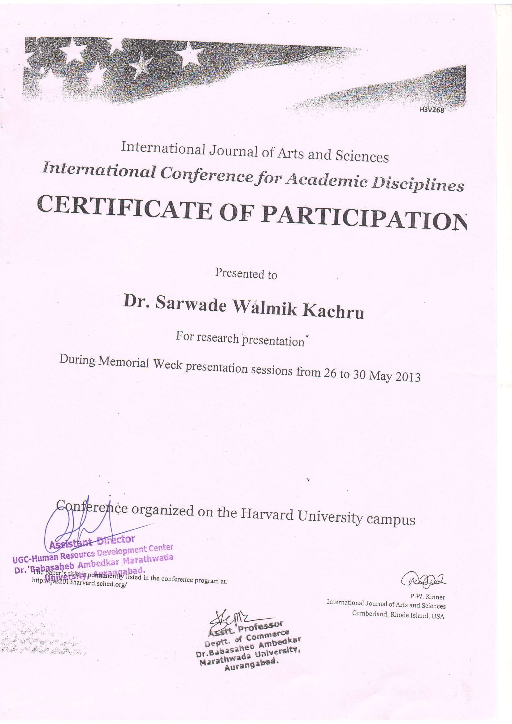 Certificate 1