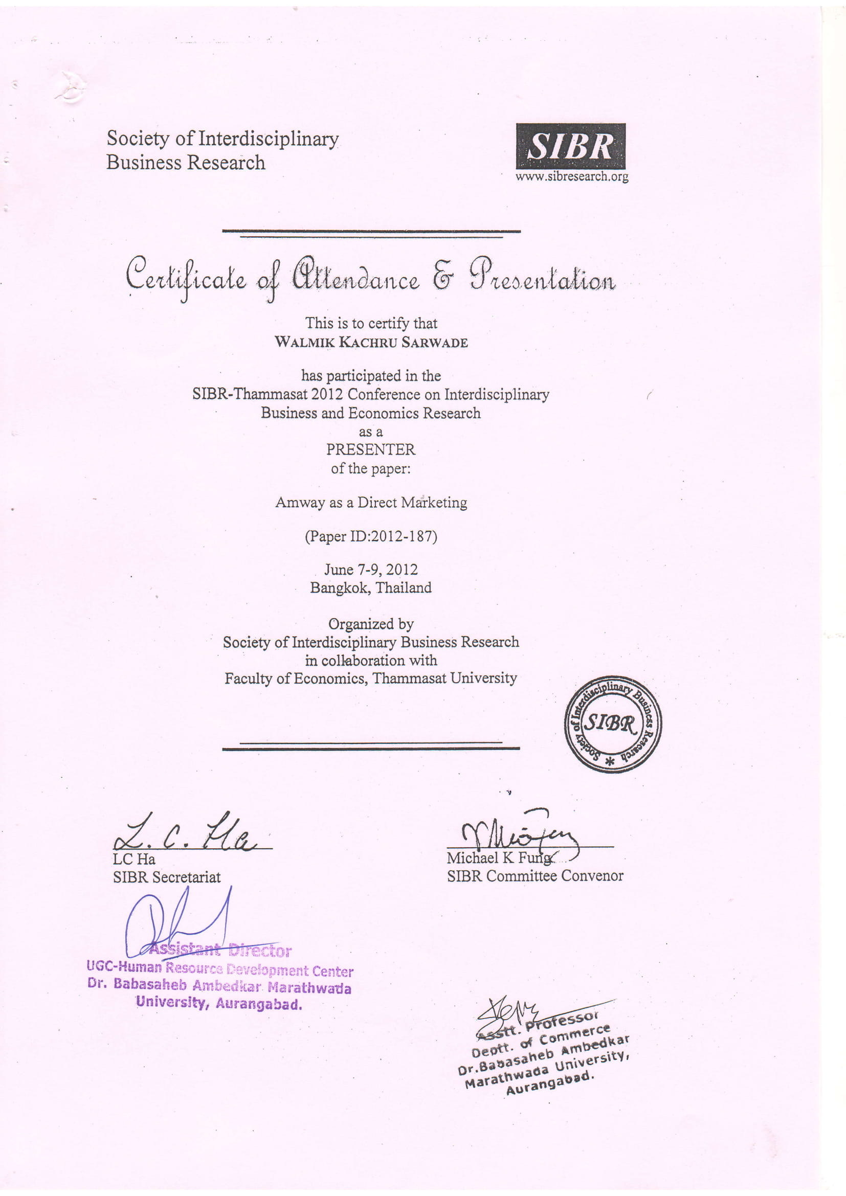 Certificate 3